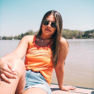 SouthTown Handwritten Ladies Tank - Coral